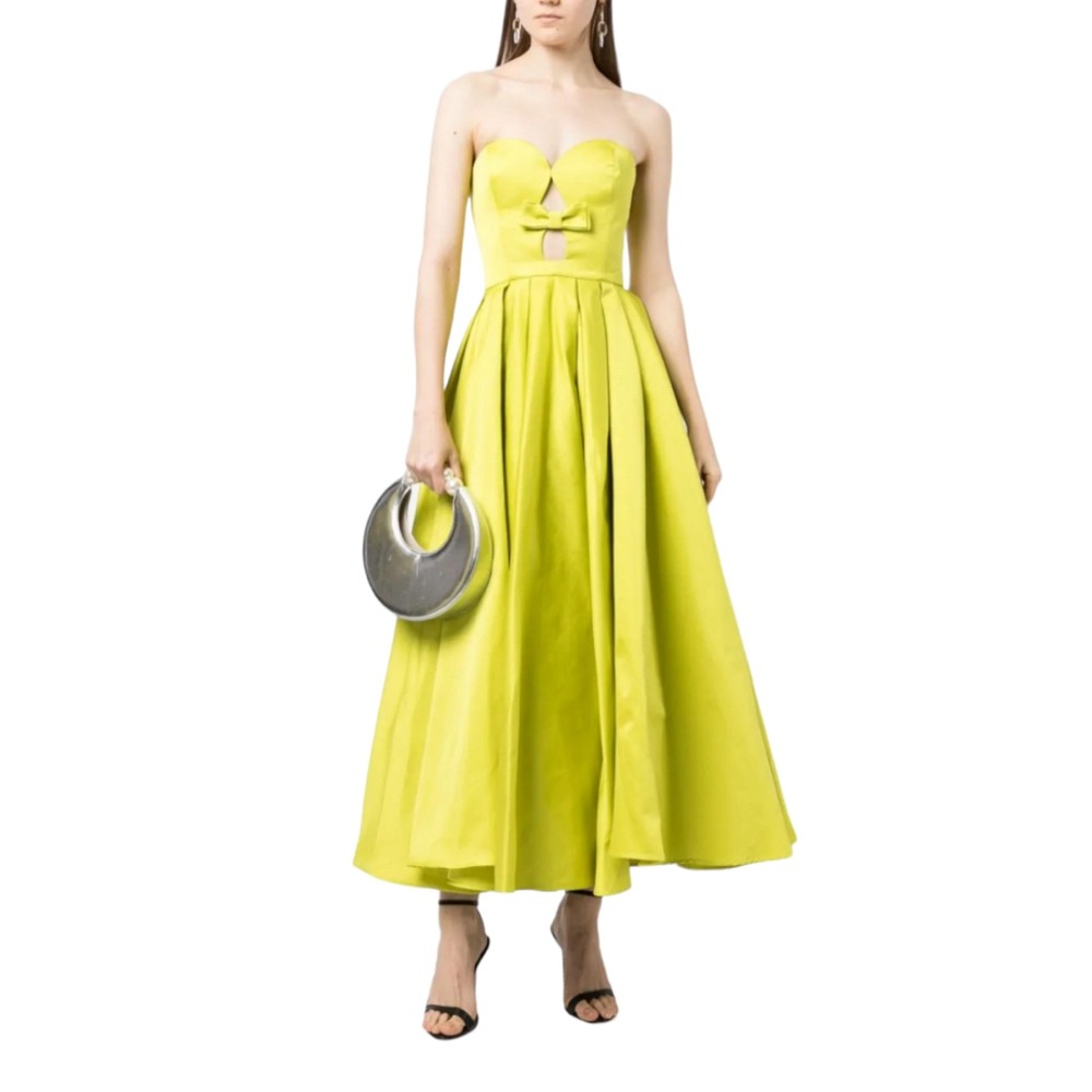 Elie Saab strapless taffeta dress